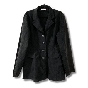 AFEKTS Vintage long black lightweight blazer ~ SMALL MEDIUM goth jacket